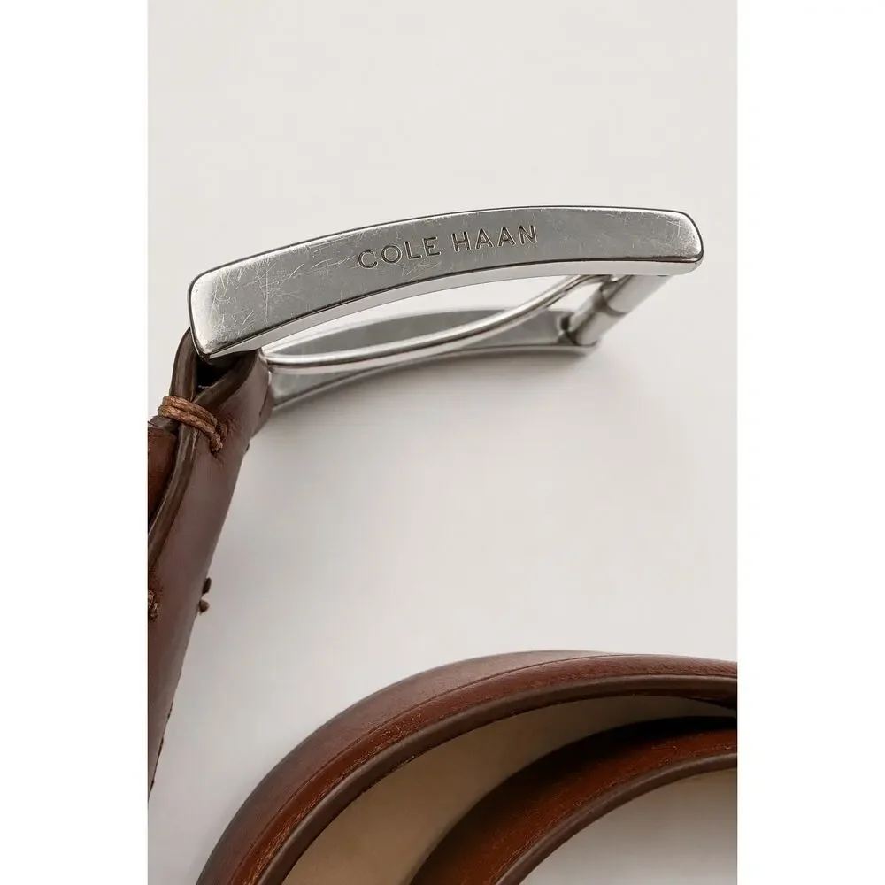 Cole Haan Genuine Leather Belt – Brown | Men’s Size 34/85 | Classic Dress/Casual